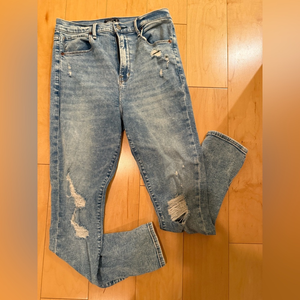 Abercrombie & Fitch Light Blue High Rise Jeans